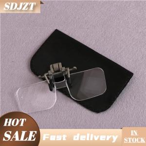 SDJZT Magnifier Folding Handfree Clip Clear high-tech Glasses Lens Jewellery Watch Repair Tool