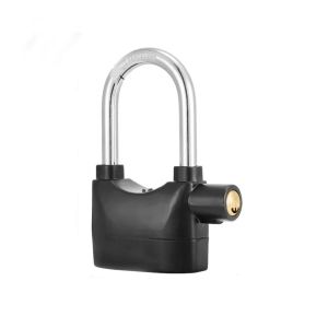 RIN9353 Anti-Theft Alarm Lock 10db Siren Built-in Movement Sensor Anti-Theft Padlock Intelligent Security Door lock with Key Bicycle Motorcycle