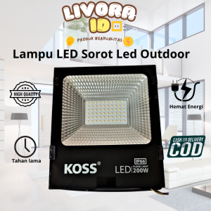 Lampu LED Sorot Led Outdoor Floodlight LED 100200300500Watt Arus Ac listrik - White 100 Watt