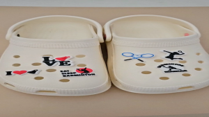 Charm gắn dép cross C88 sticker gắn dép sục mẫu cầu lông