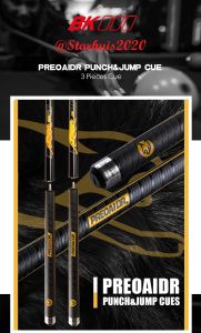 Stik Billiard PREAOIDR BKIII Stik Brik Bola Lompat Professional Break Cue 13mm tip hard Maple Shaft Sport PU Grip