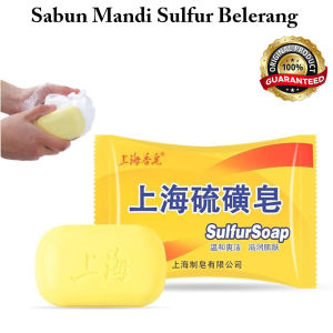 Sabun Sulfur Belerang 85gr Sabun Gatal Biang Keringat Alergi Jamur Jerawat Punggung / Sabun Mandi Sabun Batang Kulit Termurah Terbaru Promo