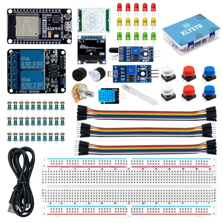 CAE-312 ชุดเริ่มต้นเรียนรู้ ESP32 Basic Starter Kit WiFi IOT ...