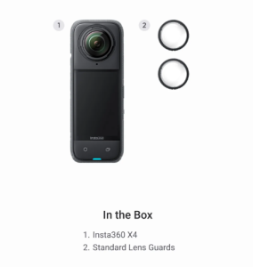 Insta360 X4 Ultimate 8K Active HDR Waterproof 360° Action Camera with Integrated Microphone & Flip-Up Screen