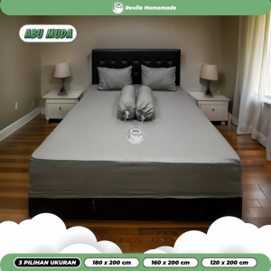 Sprei Polos Embos Tinggi 30 cm Ukuran 180X200 160X200 120X200 - Sprei Homemade Polos Murah