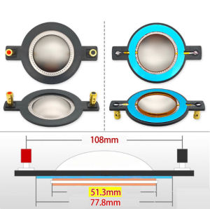 44 Core Tweeter Driver Unit 90mm Titanium Diaphragm 300W Compressed Tweeter Bcs-300/350