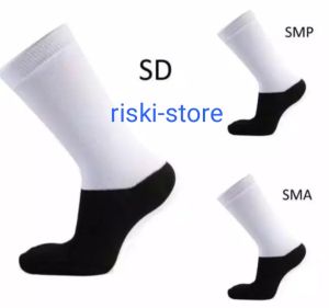 6 Pasang Kaos Kaki Sekolah SD - SMP - SMA Hitam Putih / COD / RISKI-STORE