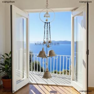 [COD] xiangshun 1pc Witch Bell Doorknob Hanging Decorative Wicker Wind Chime Home Decoration