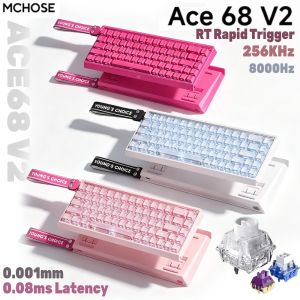 MCHOSE ACE 68 Magnetic Switch Gaming Keyboard Hall Effect Rapid Trigger Programmable RGB 8K Hz DKS/MT/TGL/RS/SOCD Keyboard