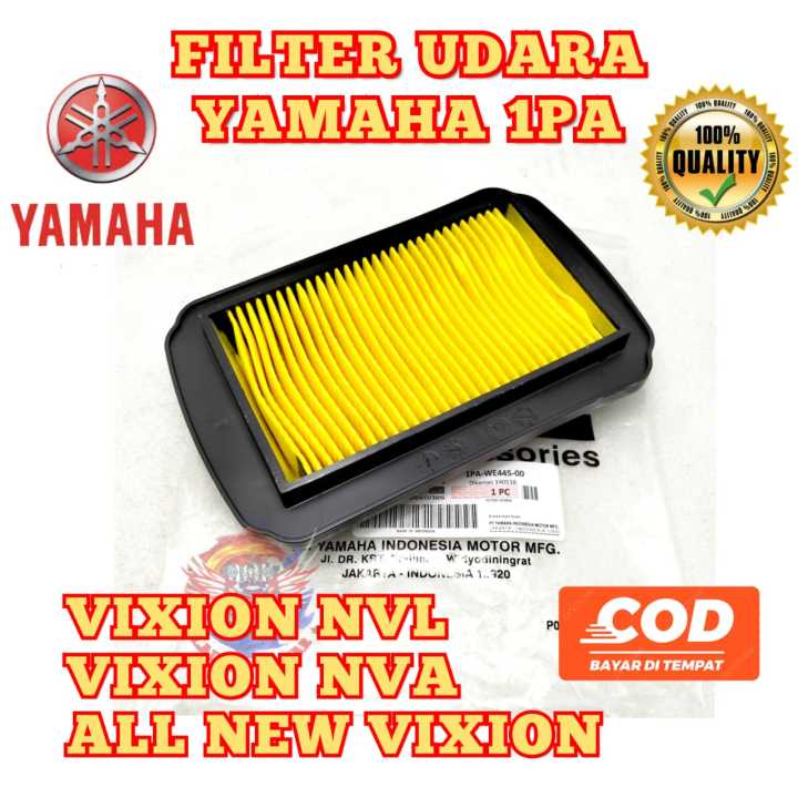 Filter udara Yamaha 1PA saringan udara vixion NVL Vixion NVA all new vixion 2017 - sekarang asli original yamaha