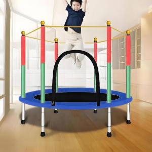 ANJOU Foldable Trampoline for Kids Heavy Duty Trampoline for Baby Indoor Baby Jumping Bounce