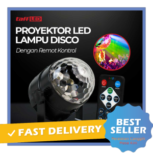 Lampu Disco Proyektor LED Warna-Warni Remote Control EU Plug TaffLED - OMLL7IMC