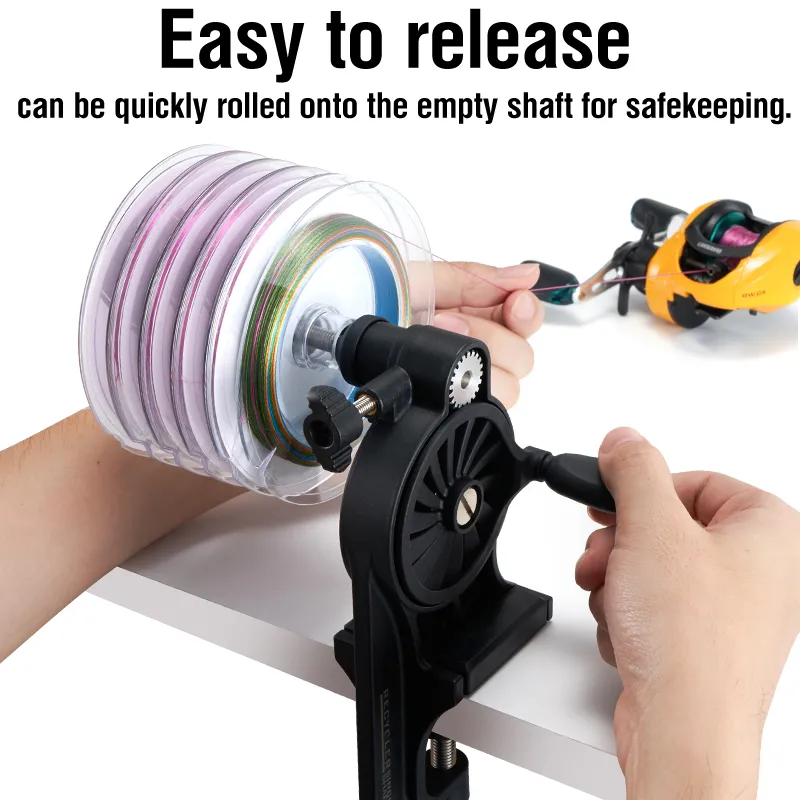 Fishing Line Winder Spooler Machine Spinning Reel Spooling Station System  Multifunction Portable Manual Winding Coil Cable Adjustable Tools