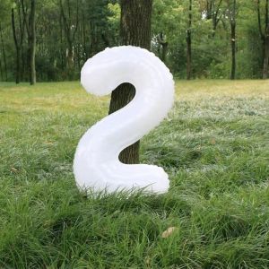 ลูกโป่งตัวเลขสีขาว 32นิ้วลูก โป่งขาว Happy Birthday ลูกโป่งตัวเลขขาว ลูกโป่งดอกไม้เดซี่ ลูกโป่งก้อนเมฆ ลูกโป่งวันเกิด ลูกโป่งมินิมอล ตัวเลขขาว ของเล่นเด็ก