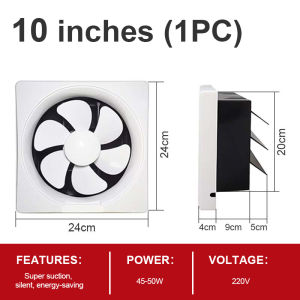 YOWXII🔥 Exhaust fan 8/10/12/14 "inch Ceiling exhaust fan/Wall mounted exhaust fan/Duct exhaust fan Home Kitchen Bathroom Office Strong Wind Quiet energy saving