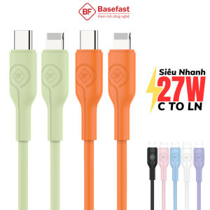 Dây sạc nhanh 20W C to L Basefast dùng cho xr xs max 11 12 13 14 ... cáp sạc PD27W chống đứt gãy