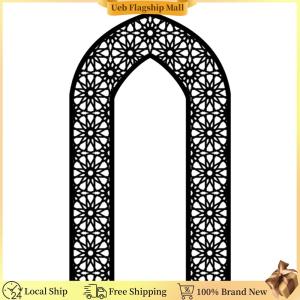[Ueb Flagship Mall]Islamic Mosque Archway Backdrop Islamic Arch Mirror Wall Sticker for Home Door Indoor Outdoor