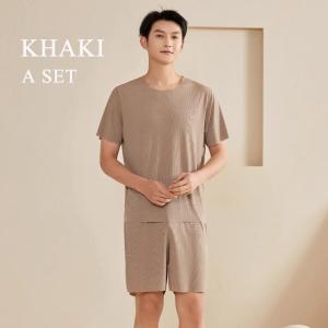 Cool ice silk pajamas high-end couple wear thin home clothes pajamas summer clothes short sleeves