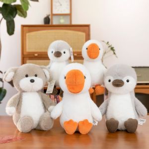 FUNG MALL Mềm mại Đồ chơi nhồi bông hình chó Tương tác Bông PP Búp bê thú nhồi bông hình chim cánh cụt Dễ thương Bộ sưu tập Búp bê ngỗng trắng lớn mô phỏng Quà sinh nhật
