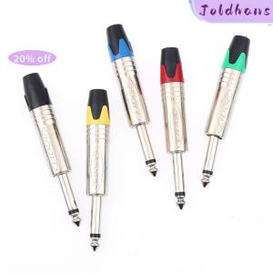 Joldhans 6.35 Mm Audio Plug Mute Plug Connector Jack Mono Assembly Microphone Conector With Mute Function