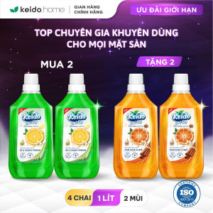 MUA 2 TẶNG 2 Nước Lau Sàn Cao Cấp Keido – Hương Quế Hương Sả Chanh Chiết Xuất Thiên Nhiên Ngăn Côn Trùng