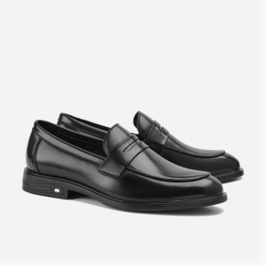 Giày lười nam Hiland da bò tự nhiên bền đẹp đế chống trượt êm ái không dây tiện lợi bảo hành chính 12 tháng