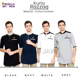 Baju Busana Koko Kurta Razzaq Lengan Pendek Rocella