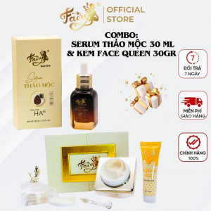 COMBO: Serum Thảo Mộc 30ml và Kem Face Queen 30 gram (tặng 1 Nạ sâm & 1túp srm mini)