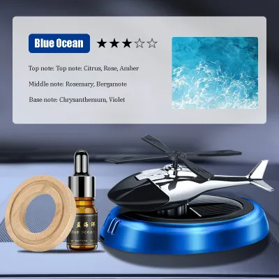 Solar Helicopter Car Perfume Diffuser Long Lasting Car Aromatherapy Air Freshers Birthday Gift For Man Minyak Wangi Kereta Pewangi Kereta 太阳能車載香薰