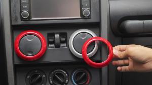 mv1 Car Center Console Dashboard Decoration Cover for Jeep Wrangler JK 2007 2008 2009 2010 Interior Accessories 3Y7Z2