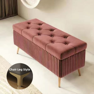 Basic House Nordic Long Doorway Shoe Cabinet Sitting Stool Integrated Storage Storage Changing Shoe Stool