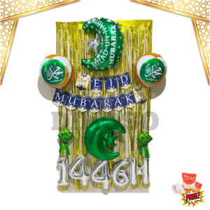 DINOSO Paket Balon Set Ramadan Dekorasi Tema Hari Raya Idul Fitri Ramadhan Eid Mubarak
