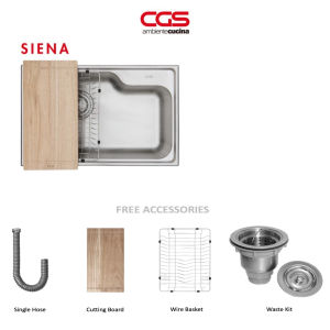 CGS Siena Kitchen Sink (Includes Accessories) Lababo