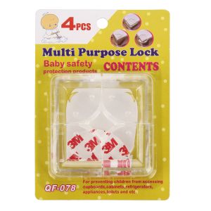 4pcs/pack Childrens table corner protective cover PVC transparent smiley table corner sticker