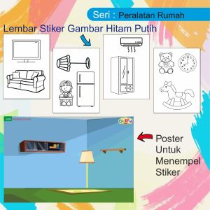 Colorfun Educational Sticker - Paket Hemat Mainan Edukasi Anak Mewarnai Gambar Stiker Tempel