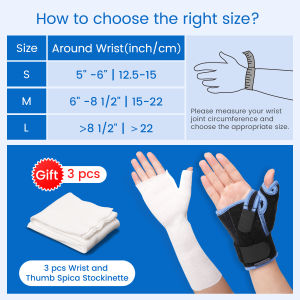 Velpeau Carpal Tunnel Wrist Brace with Thumb Stabilizer Night Support Completely Stabilizes Wrist Thumb Joint Pain Relief for Tendonitis De Quervains Tenosynovitis Arthritis