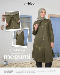 TUNIK ETHICA MEGUMI 55 LONG TUNIC TERBARU DAILY KASUAL KEKINIAN KONDANGAN KULIAH TERMURAHHH