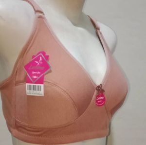 Set 3 Pcs BH Sport Wanita Lutino Jumbo 34 - 48 Kait 2/3 Busa Tipis Tanpa Kawat - Katun