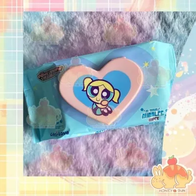 Uni-Love x The Powerpuff Girls Wipes 80s (Bubbles) Pack of 1 or 3