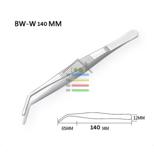 STAINLESS STEEL TWEEZERS PINSET ANTI KARAT 14 16 18 20 CM LURUS DAN BENGKOK