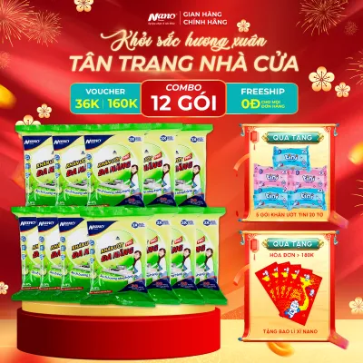 Khăn Ướt Đa Năng Nano 30 Tờ (20 x 30cm) Khổ To Lau Bếp Vật Dụng Kháng Khuẩn Làm Sạch Dầu Mỡ Nhanh | Nano Tissue