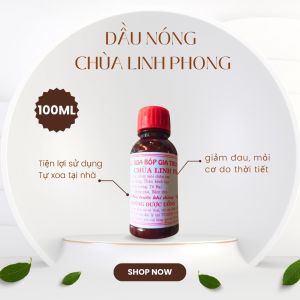 Combo 50 - Dầu nóng xoa bóp Chùa Linh Phong - Hương Nhiên