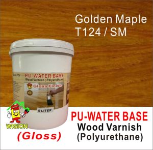 5L PU-WATER BASE (GLOSS) WOOD VARNISH (POLYURETHANE) EXTERIOR AND INTERIOR