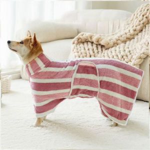 BUENOO Quick Drying Dog Bathrobe Water Absorption Microfiber Bath Towels High Quality Plush Cat Towel Small Medium Large Dogs