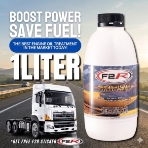 LB F2R Complete Engine Treatment Racing Oil Additives 1LITER Friction Less/Fuel Saver for Gas & Diesel with Sticker