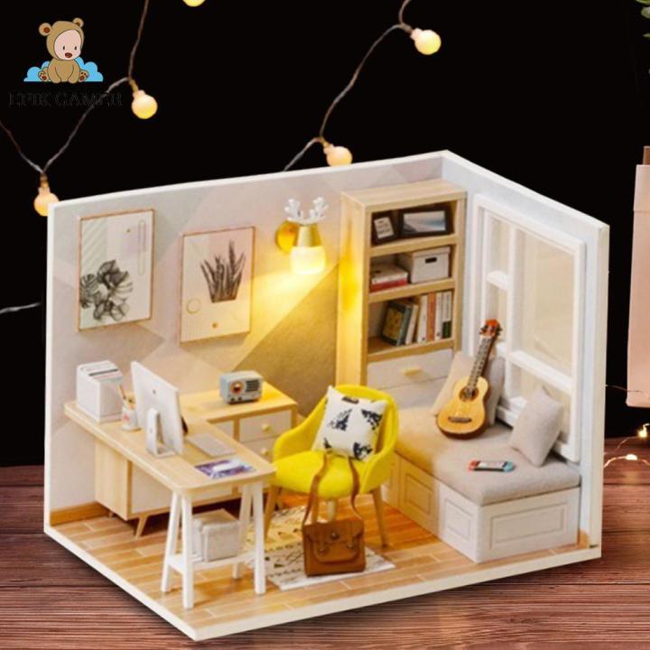 【New Arrival】 3D Wooden DIY Mini Doll House Kit for Kids Study Room ...
