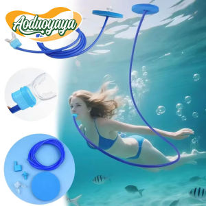 Aoduoyaya Swimming Breathing Tube Snorkeling Water Diving Anti-Choking Safety Silicone Single/Double Tube Beginners Training 呼吸管