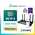 TP-Link Onemesh Archer AX23 - AX1800 Dual-Band Wi-Fi 6 Gigabit Wireless Wifi AX Router For UniFi/Maxis/Time Fiber  (Onemesh Solution with RE605X). 