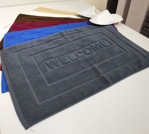 ผ้าเช็ดเท้า ลายหยดน้ำ 18x28 นิ้ว (Sisters' Cotton Socks, Grey, Size 18x28, Nylon)