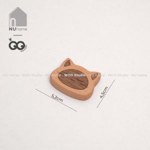 Nam châm gỗ hình con vật - Haku | NU Home | nam châm hít tủ lạnh bằng gỗ được thiết kế đẹp mắt